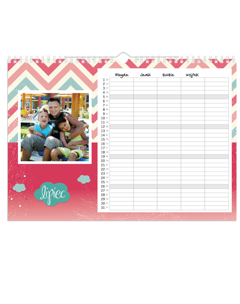 kalendarz family planner